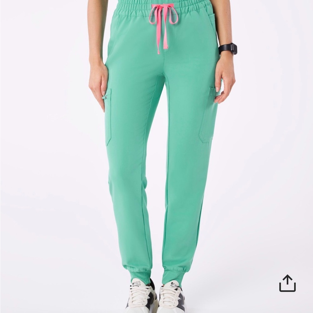 Figs scrubs uman pants cactus medium EUC